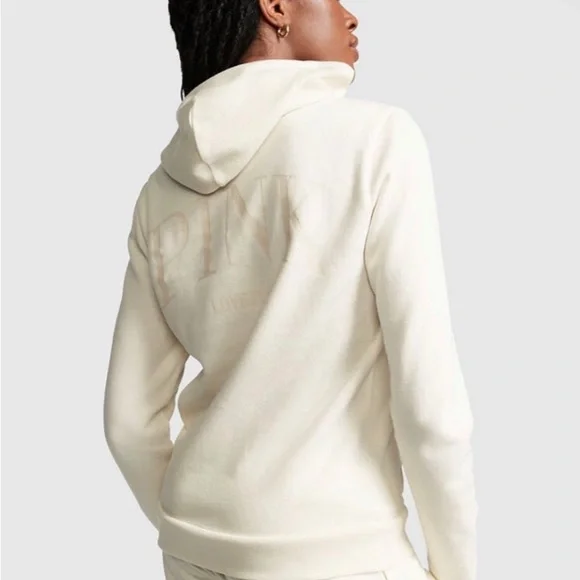 NEW VSPINK SWEATSUIT SET OF EVERYDAY FULL ZIP HOODIE&CLASSIC SWEATPANTS LARGE❣️ - Picture 3 of 8